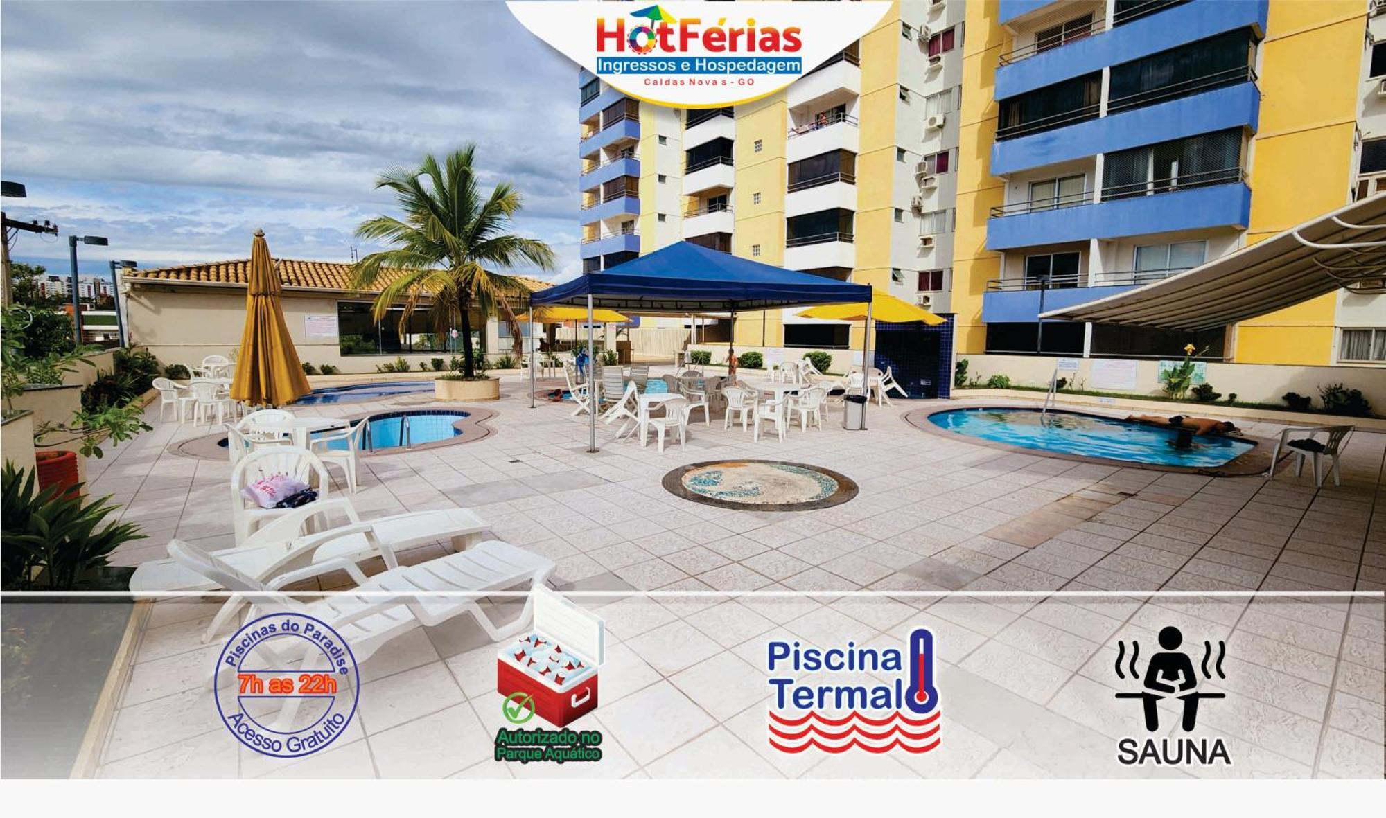 Flat Paradise, Piscinas Termais, Proximo Ao Centro - Hotferias Caldas Novas Zewnętrze zdjęcie