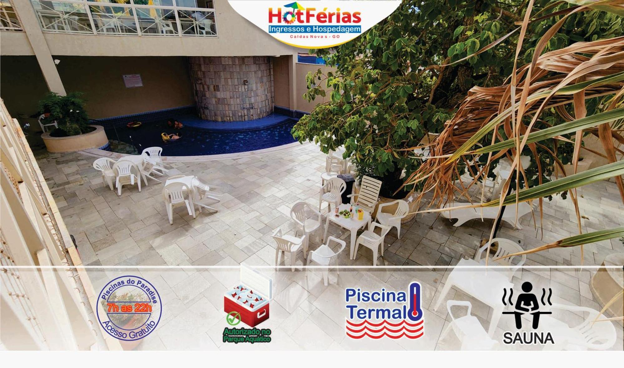 Flat Paradise, Piscinas Termais, Proximo Ao Centro - Hotferias Caldas Novas Zewnętrze zdjęcie