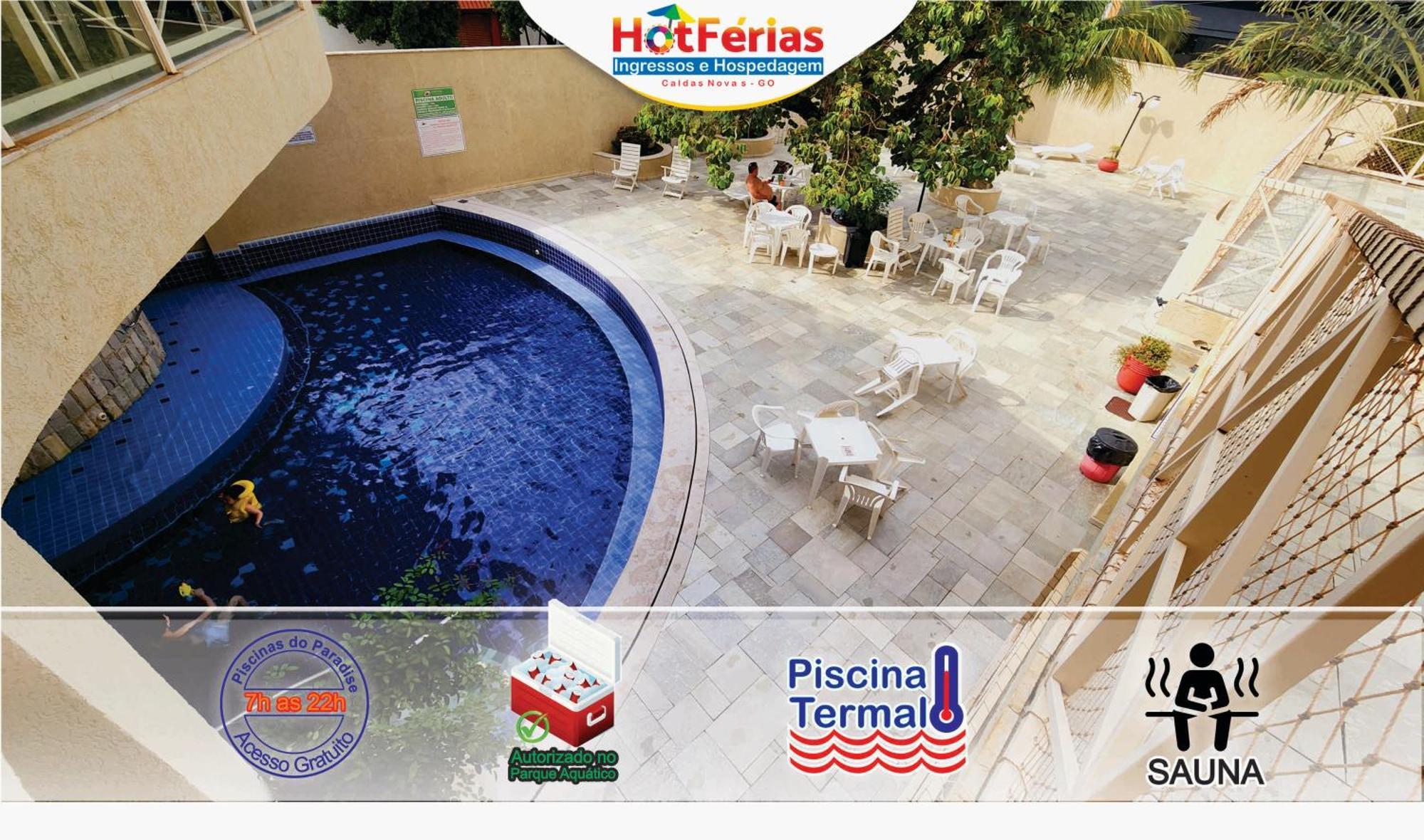 Flat Paradise, Piscinas Termais, Proximo Ao Centro - Hotferias Caldas Novas Zewnętrze zdjęcie