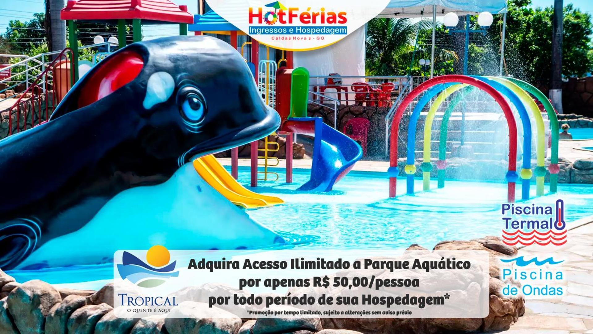 Flat Paradise, Piscinas Termais, Proximo Ao Centro - Hotferias Caldas Novas Zewnętrze zdjęcie