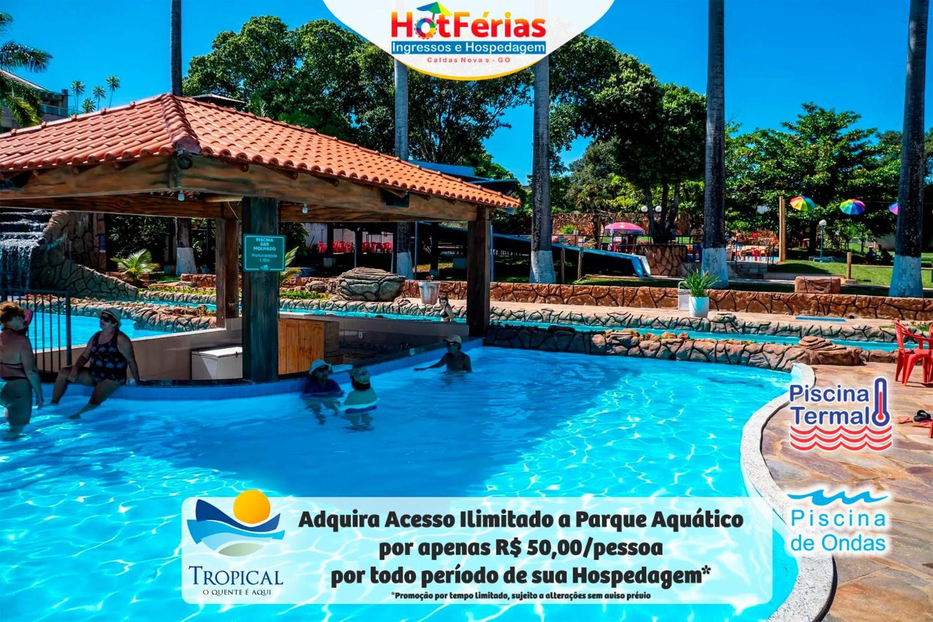 Flat Paradise, Piscinas Termais, Proximo Ao Centro - Hotferias Caldas Novas Zewnętrze zdjęcie
